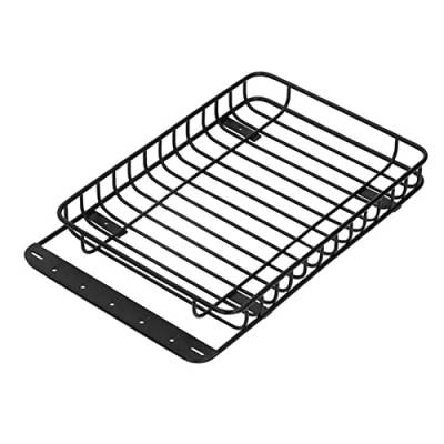 XEBRAD Dachgepäckträger aus Metall, leichtes ferngesteuertes Auto, modifizierte Teile, for Axial, SCX10 III TRX4 1/10 RC-Auto Dachgepäckträger für Spielzeugautos von XEBRAD